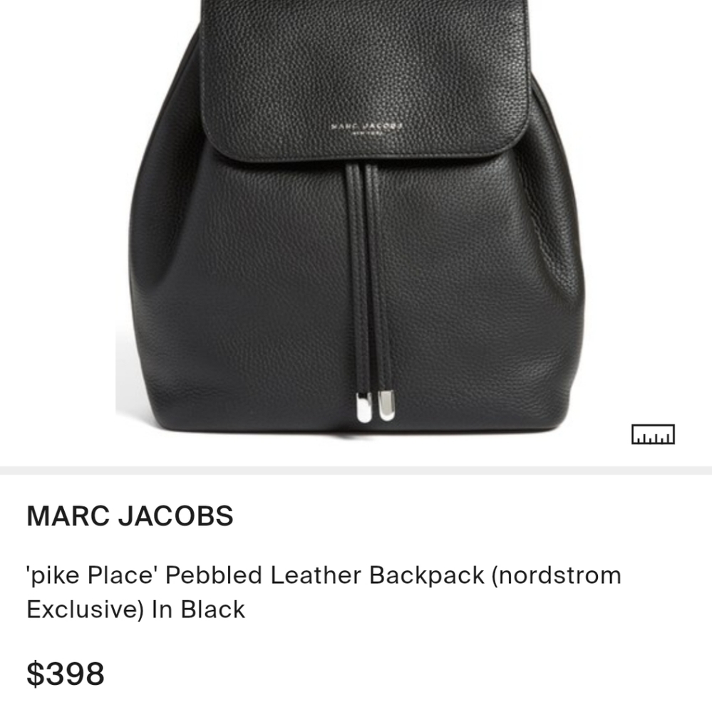 Marc Jacobs Pike Place Pebbled Leather Backpack